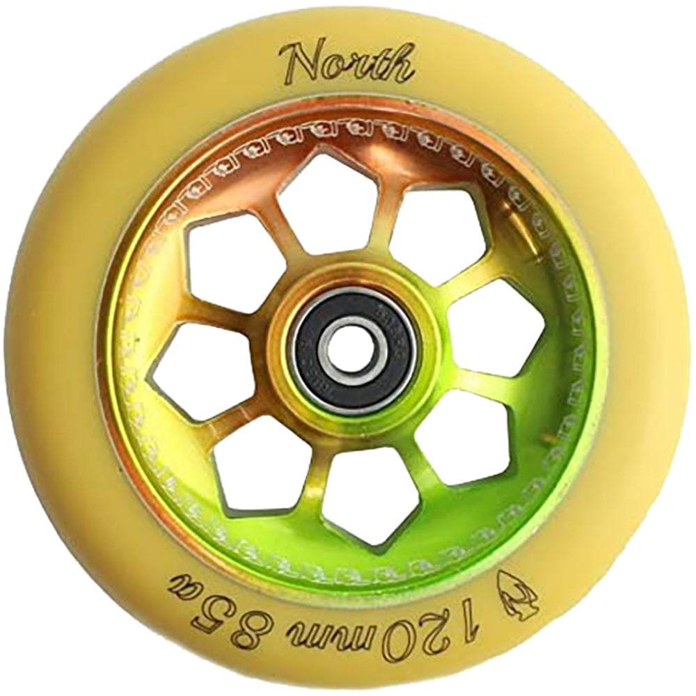 North Scooters Pentagon Rasta 85A 120mm (PAIR) - Scooter Wheels Front