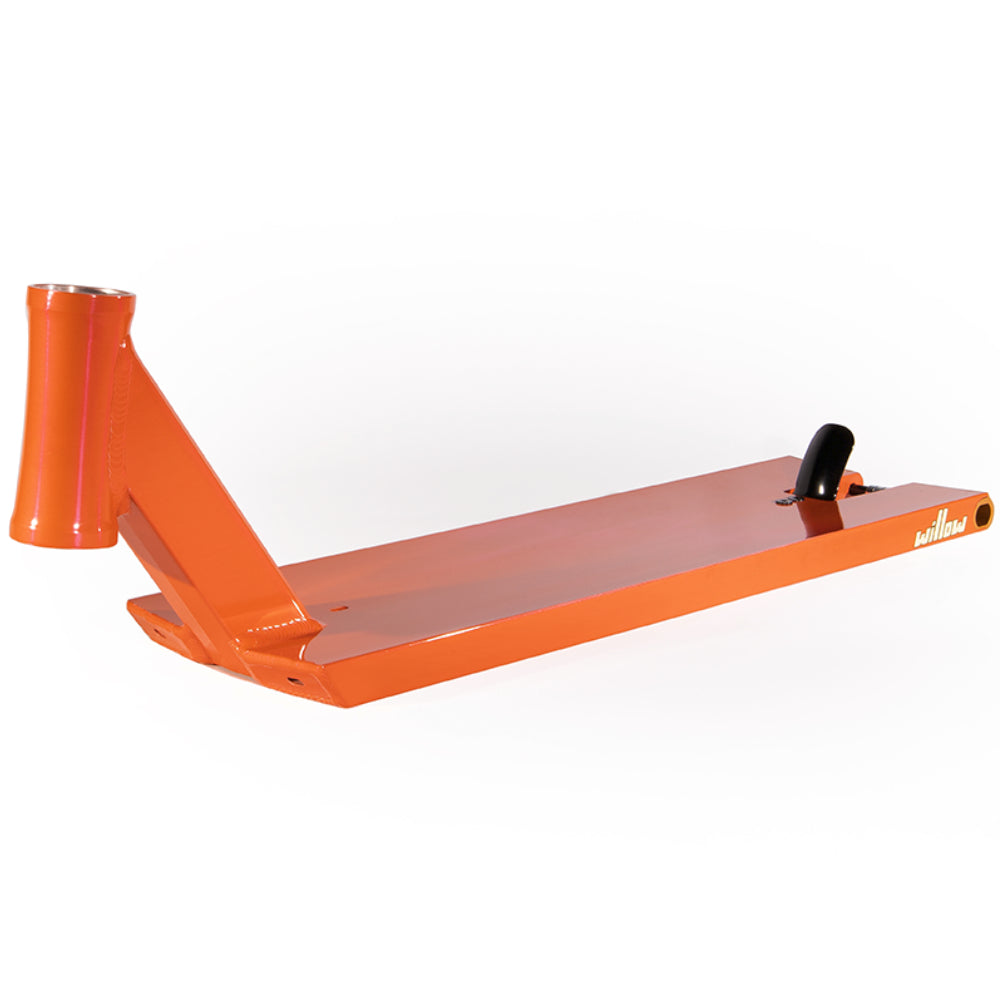 North Scooters Willow Trans Orange - Scooter Deck Angle