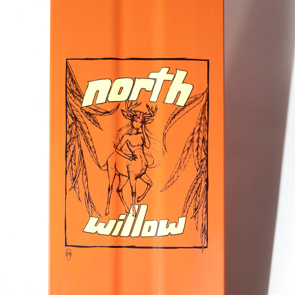 North Scooters Willow Trans Orange - Scooter Deck Drawing