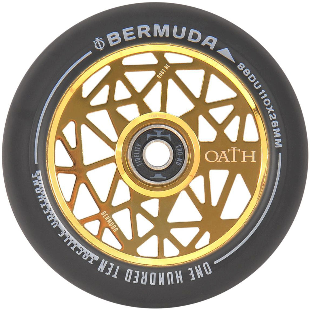 Oath Bermuda 110mm (PAIR) - Scooter Wheels Neo Gold Front