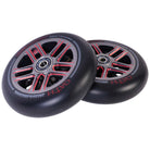 Oath Binary 115x30mm Scooter Wheels Titanium Red Pair