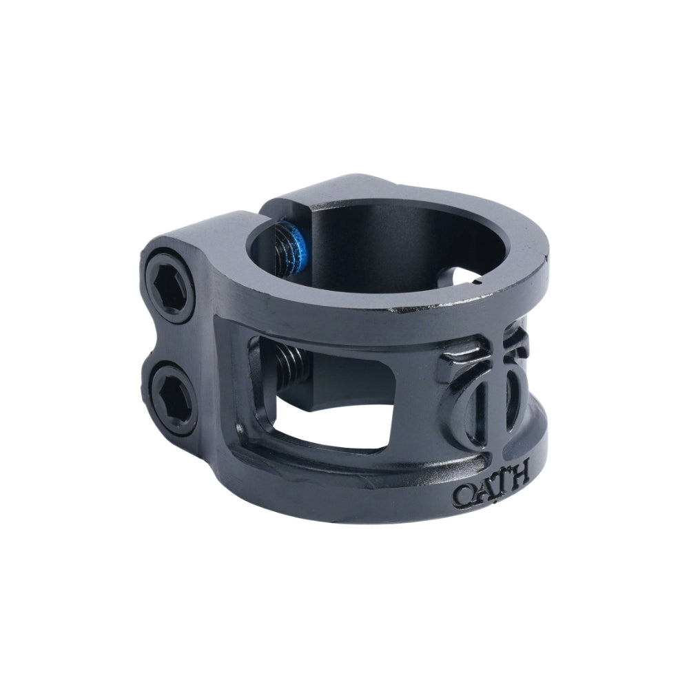 Oath Cage V2 Double - Scooter Clamp Anodize Satin Black Angle