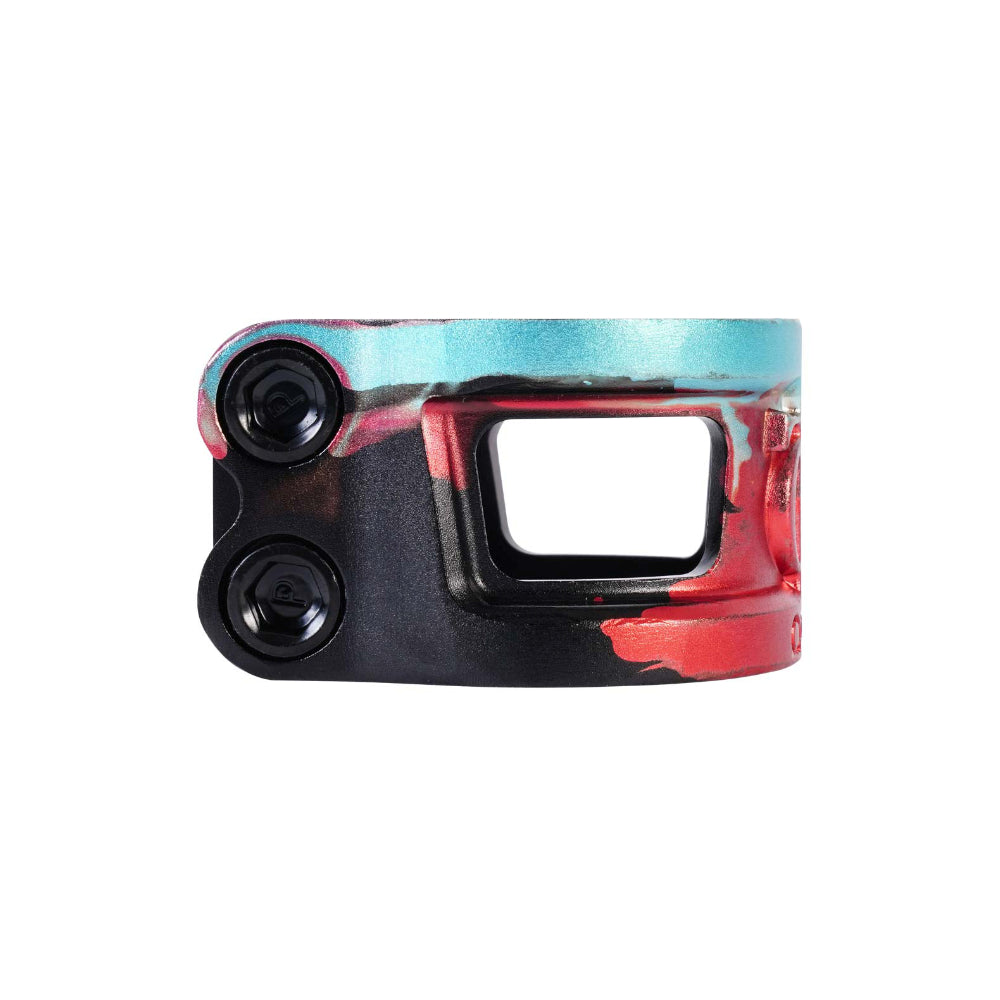 Oath Cage V2 Double HIC IHC Scooter Clamp Black Red Teal Side