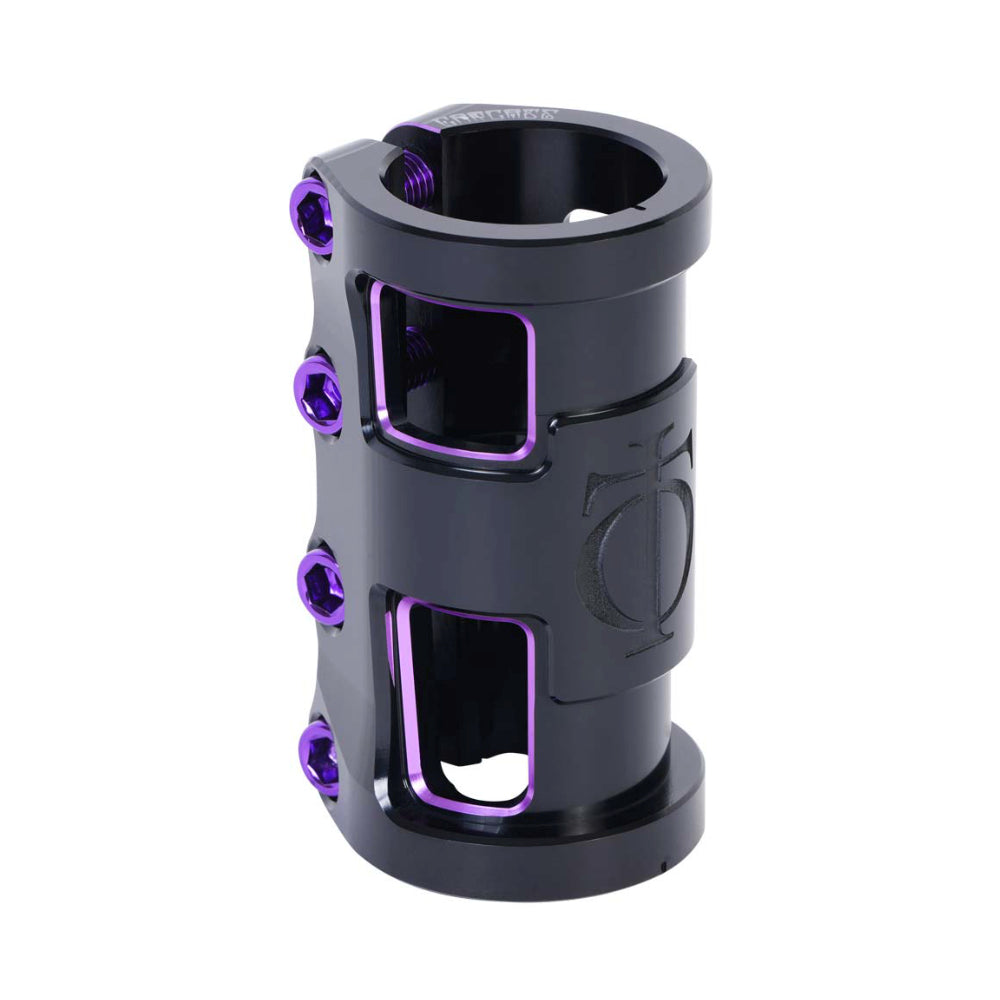 Oath Carcass SCS Light Scooter Clamp Black Purple Angle