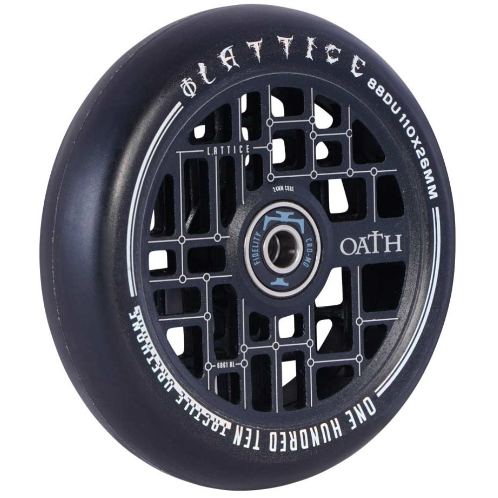 Oath Lattice V2 110x26mm - Scooter Wheel Angle View
