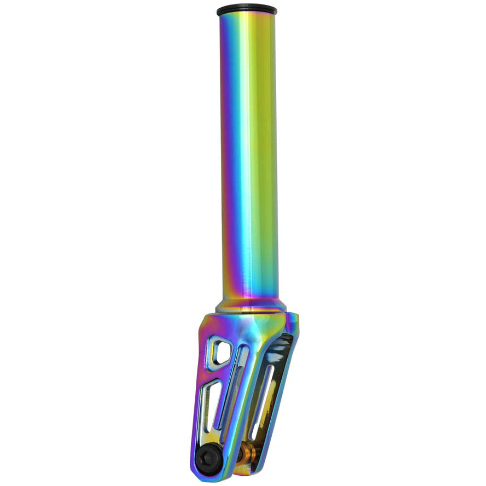 Oath Shadow HIC/SCS - Scooter Fork Neo Chrome Oilslick Left Angle