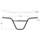 Odyssey 10-4 10" Rustproof Black - BMX Bars Specs