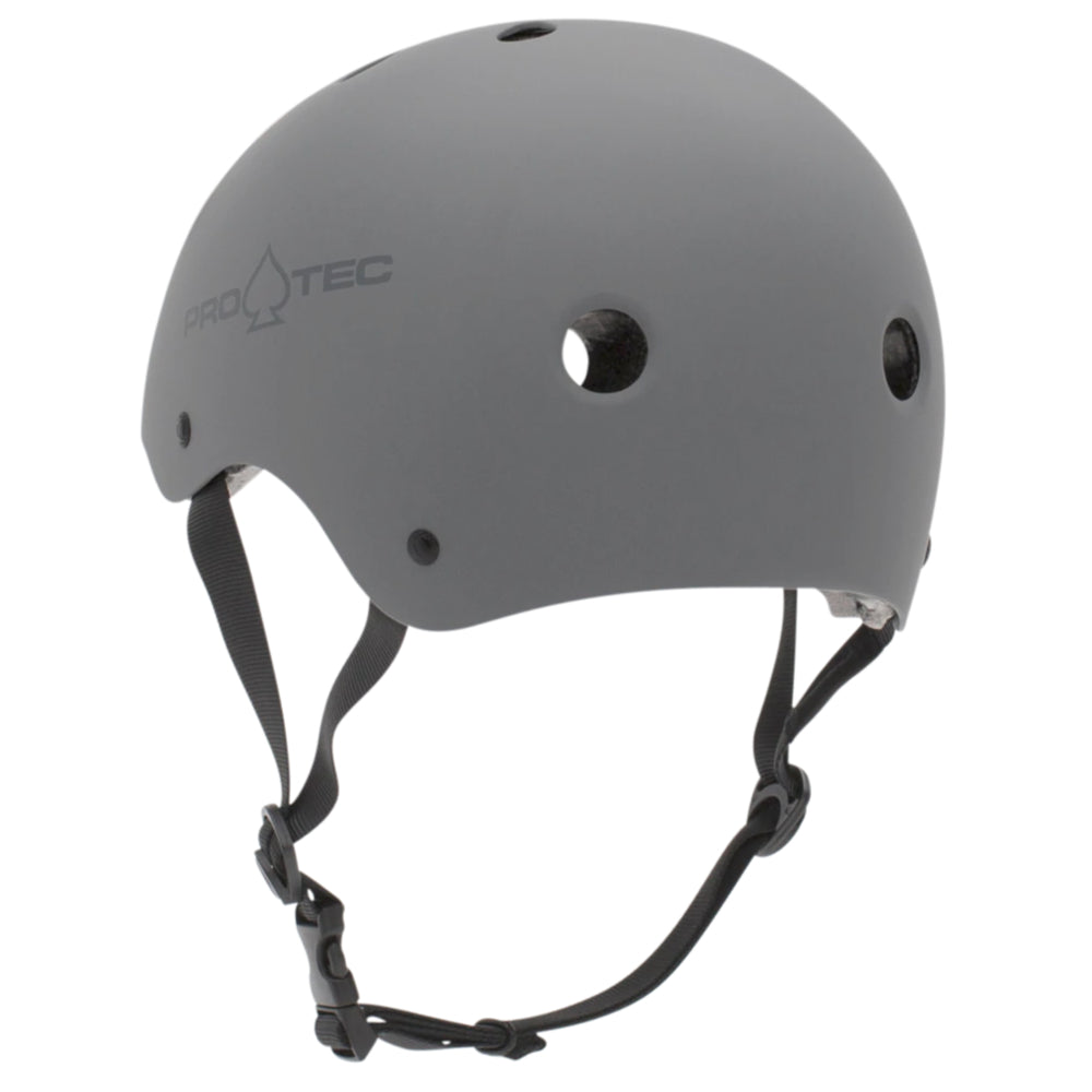 PRO-TEC Classic Skate Matte Grey (CERTIFIED) - Helmet Back Left