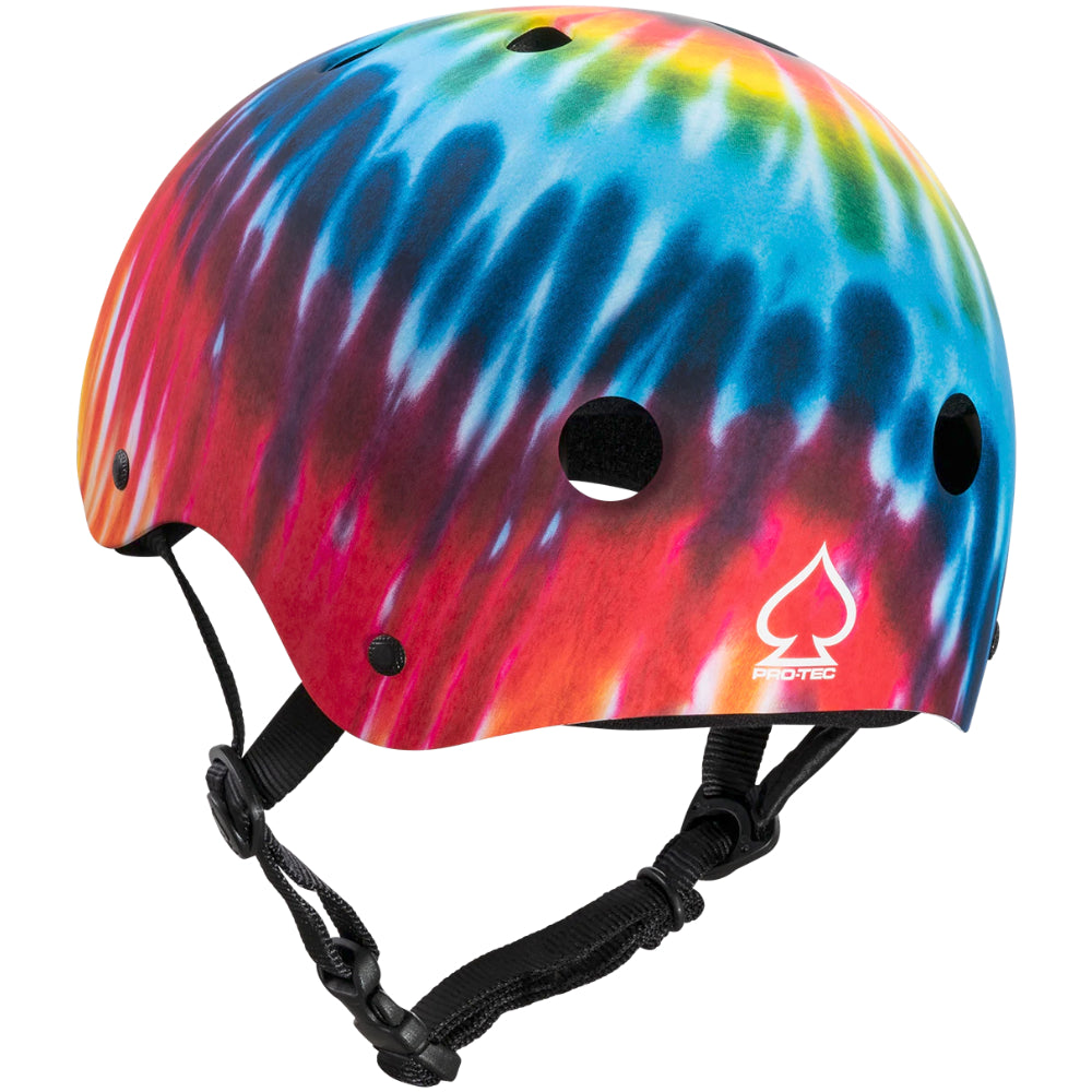 PRO-TEC Classic Skate Tie-Dye - Helmet Left Back Logo