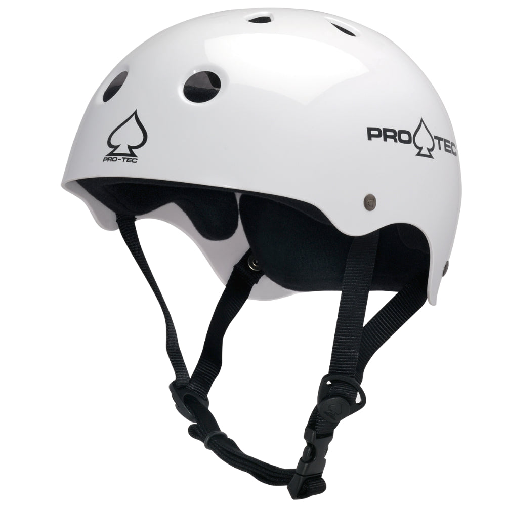 PRO-TEC Classic Skate White - Helmet Left Front
