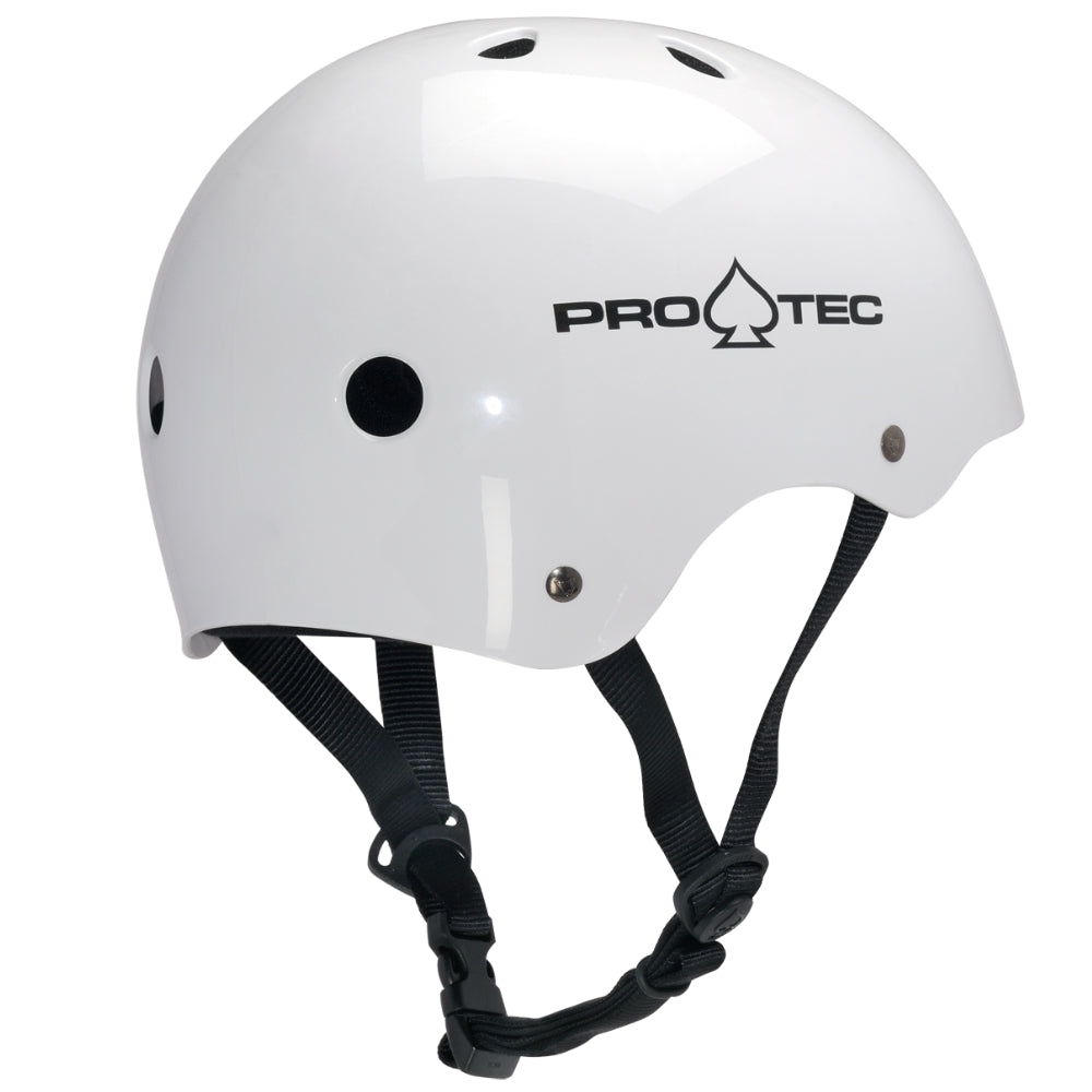 PRO-TEC Classic Skate White - Helmet Right Back