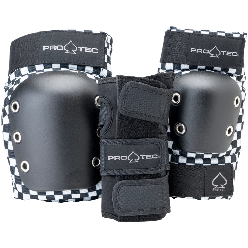 PRO-TEC Junior Street Gear 3 Pack Youth Checker - Pads