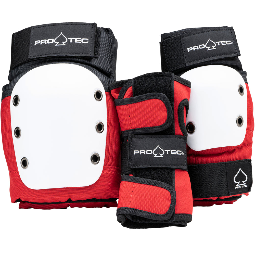PRO-TEC Junior Street Gear 3 Pack Youth Red White Black - Pads