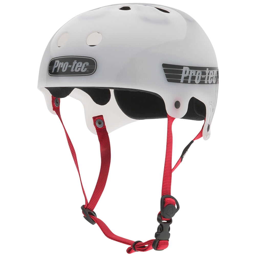 PRO-TEC The Bucky Translucent White Helmet Left Front
