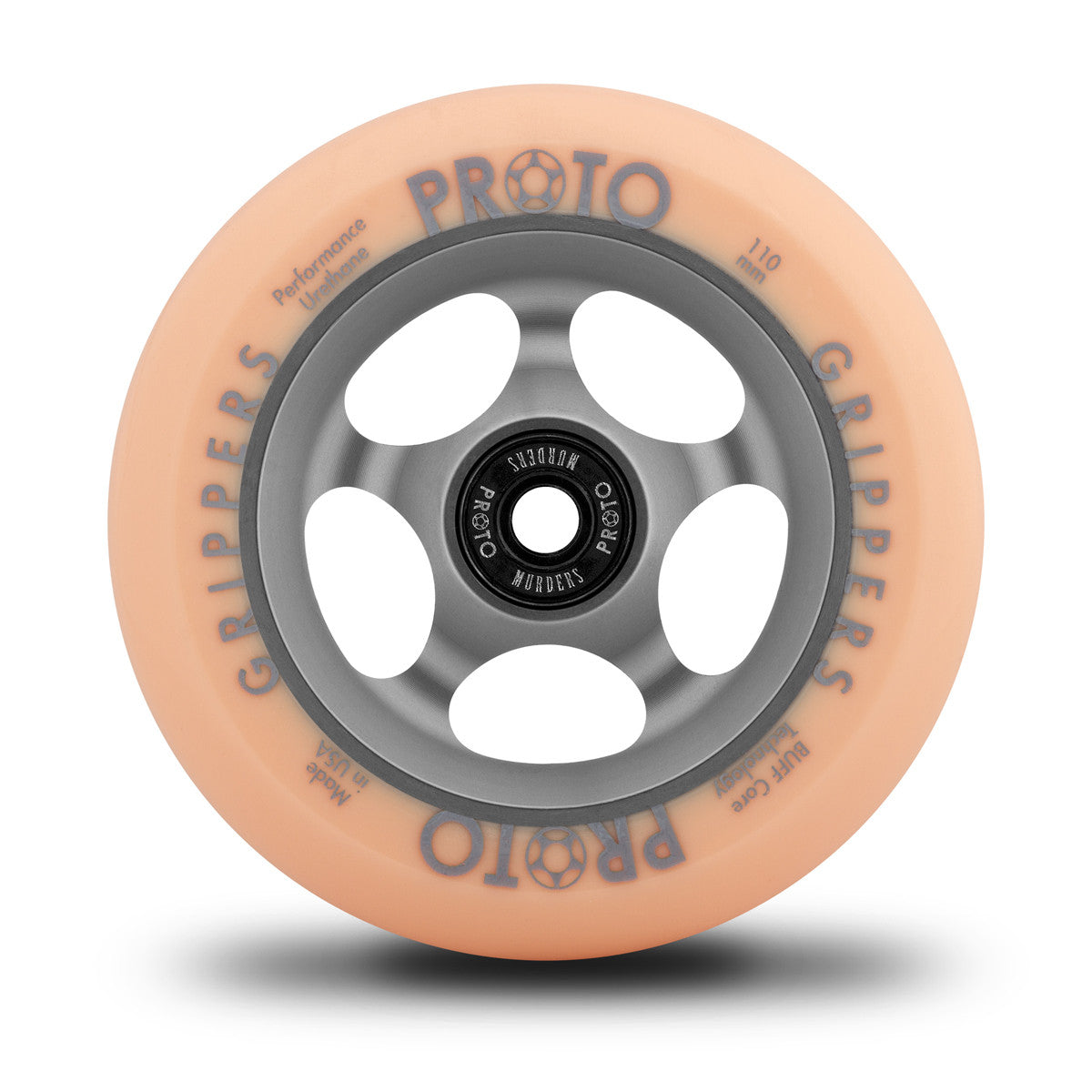 Proto Faded Grippers Pastel Orange / Ghost Grey, Scooter Wheels