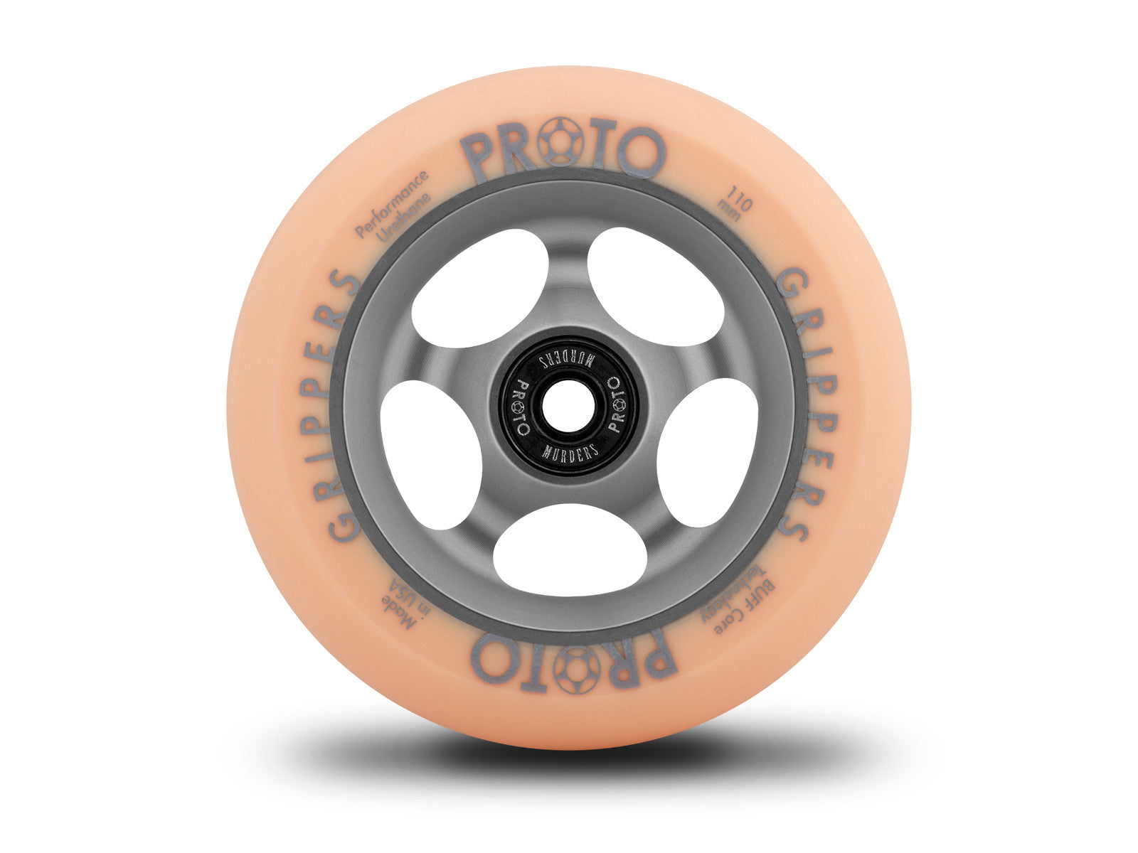 Proto Faded Grippers Pastel Orange / Ghost Grey, Scooter Wheels