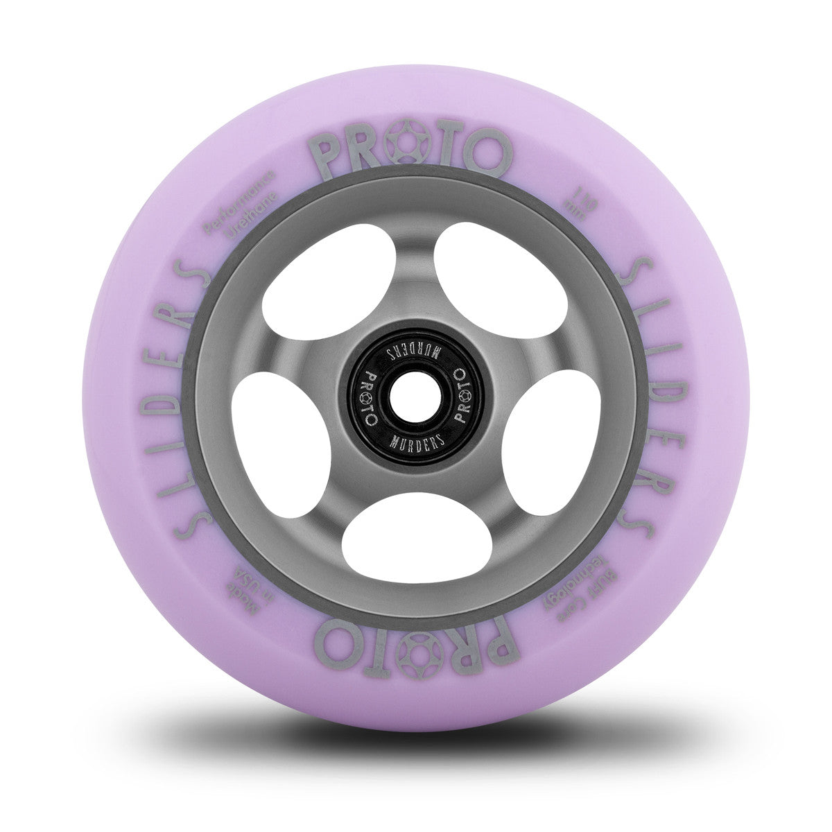 Proto Faded Sliders Pastel Purple / Ghost Grey, Scooter Wheels