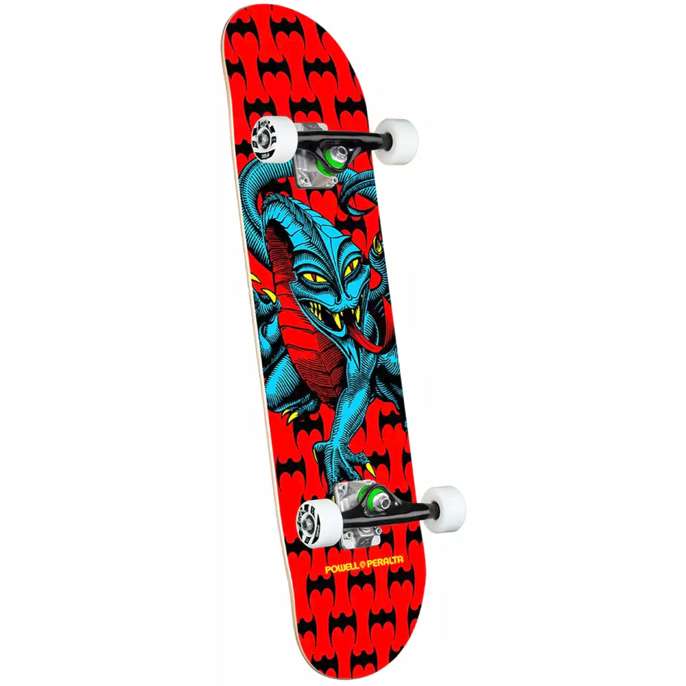 Powell Peralta Cab Dragon One Off Red 7.75 - Skateboard Complete Angle