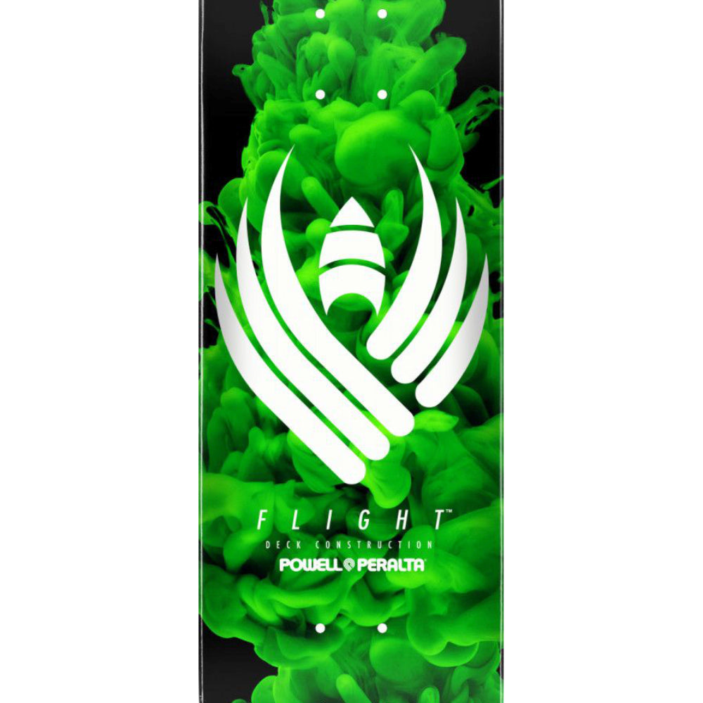 Powell Peralta Flight Color Burst Green 8.25 - Skateboard Deck Close Up