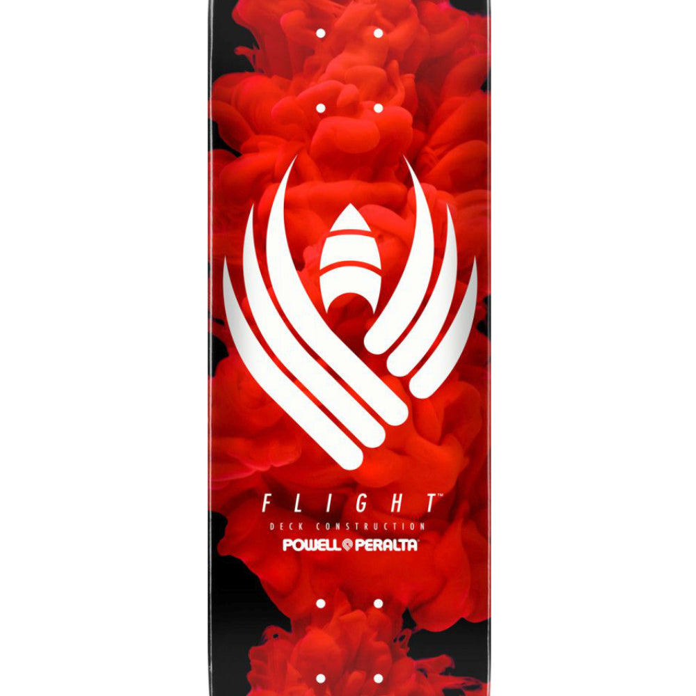 Powell Peralta Flight Color Burst Red 8.0 - Skateboard Deck Close Up
