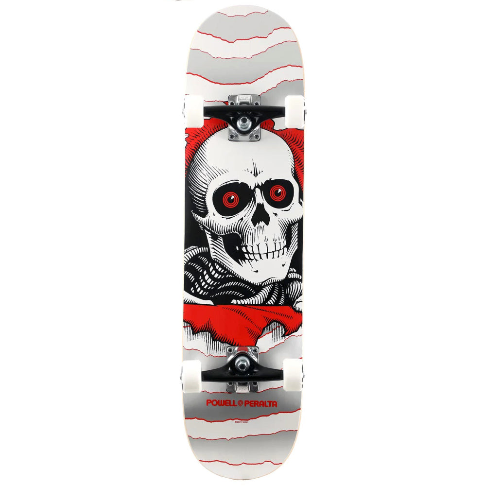 Powell Peralta Ripper One Off Silver 8.0 - Skateboard Complete