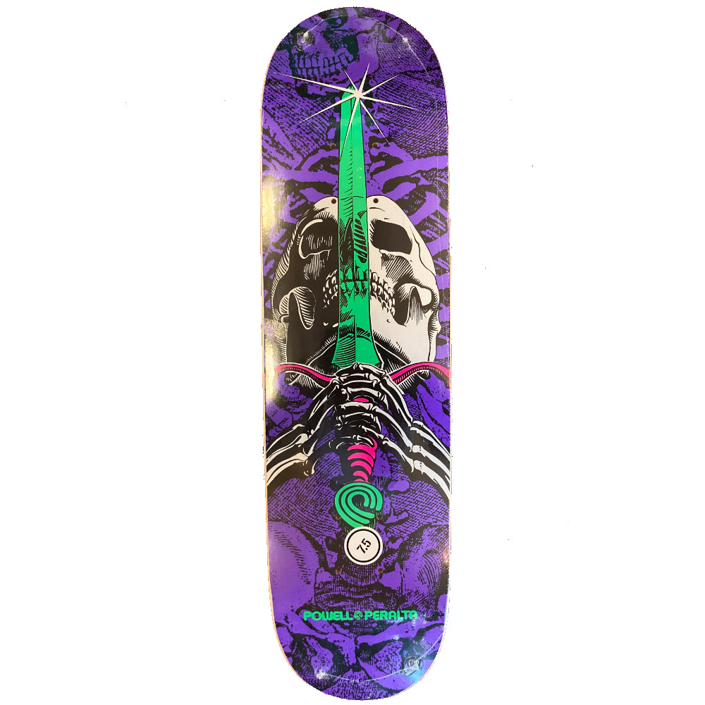 Powell Peralta Skull And Sword One Off 7.5 - Skateboard Deck