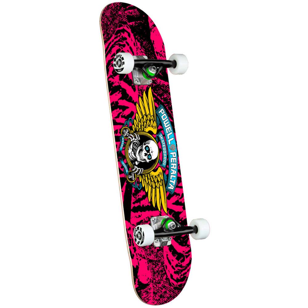 Powell Peralta Winged Ripper Pink 7.0 - Skateboard Complete Angle