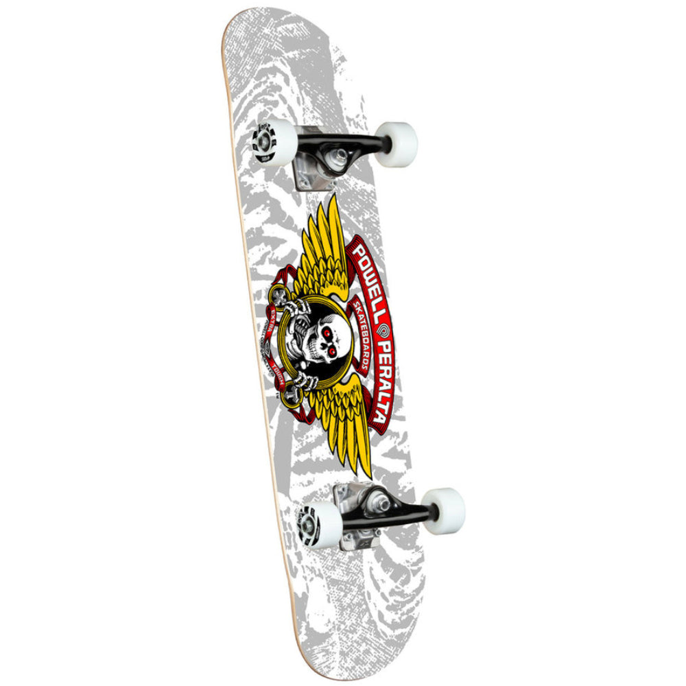Powell Peralta Winged Ripper Silver 8.0 - Skateboard Complete Angle