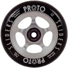 Proto Sliders 110mm Black On Raw Freestyle Scooter Wheels