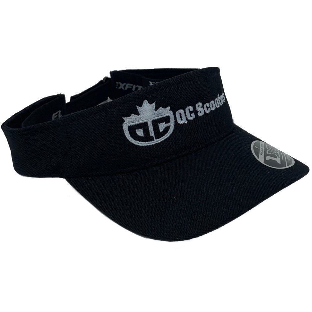QC Scooters Tennis Visor - Hats Black