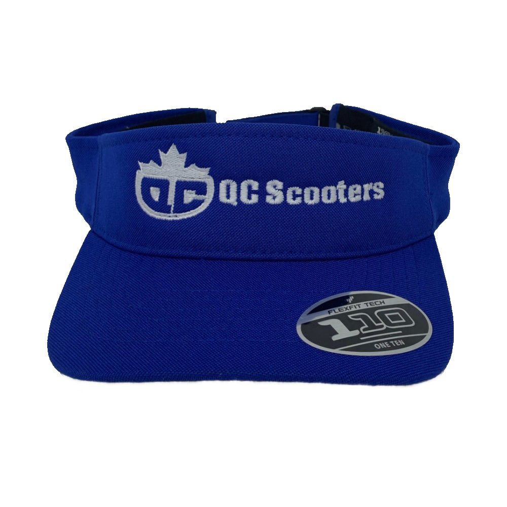 QC Scooters Tennis Visor - Hats Blue Front