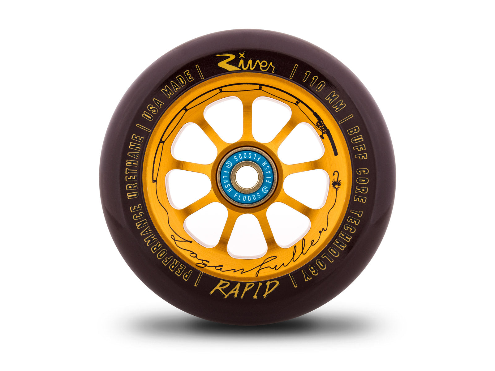 River The Angler Rapids Logan Fuller Sig. (PAIR) - Scooter Wheels One Wheel 