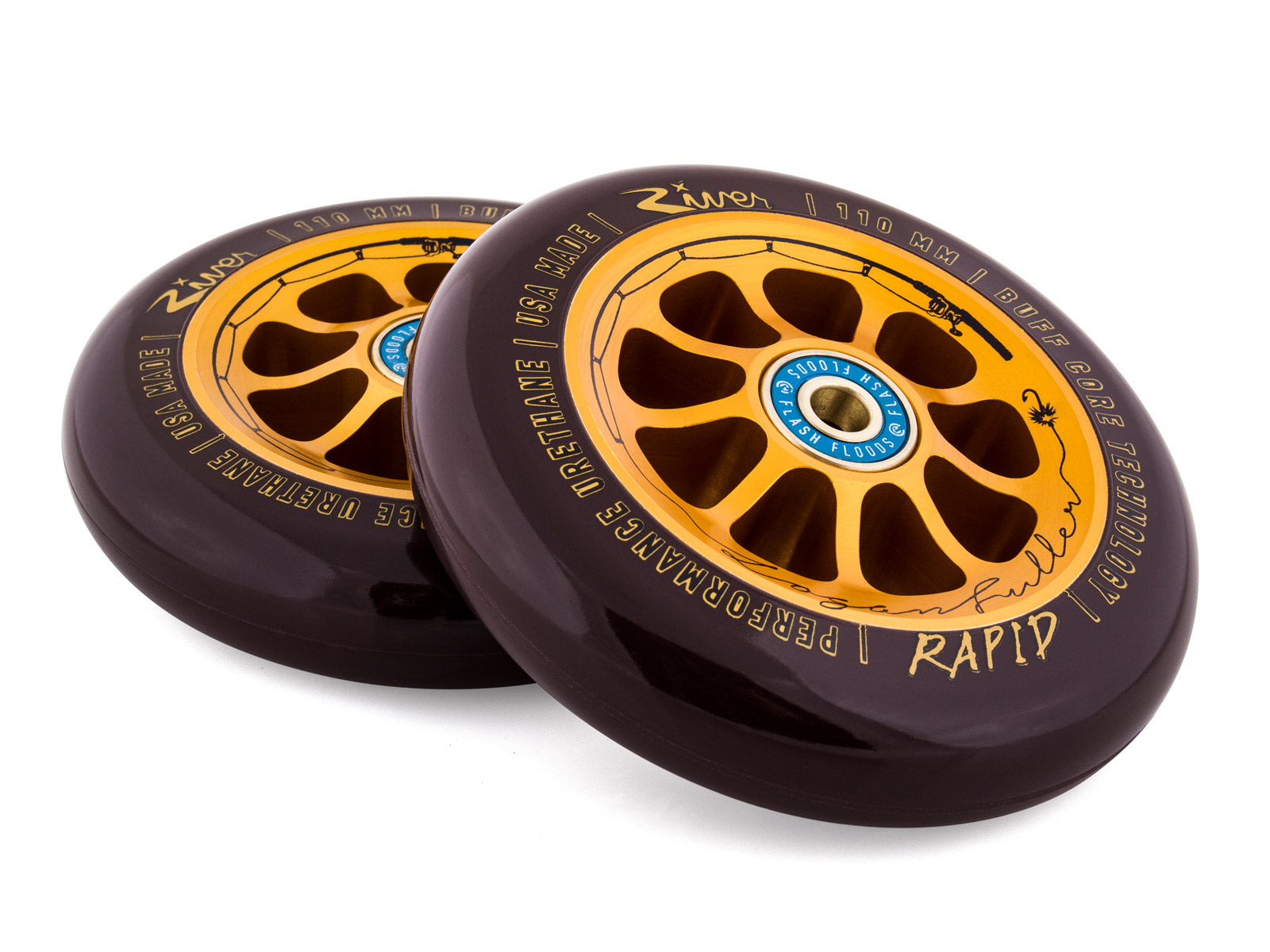 River The Angler Rapids Logan Fuller Sig. (PAIR) - Scooter Wheels The Pair