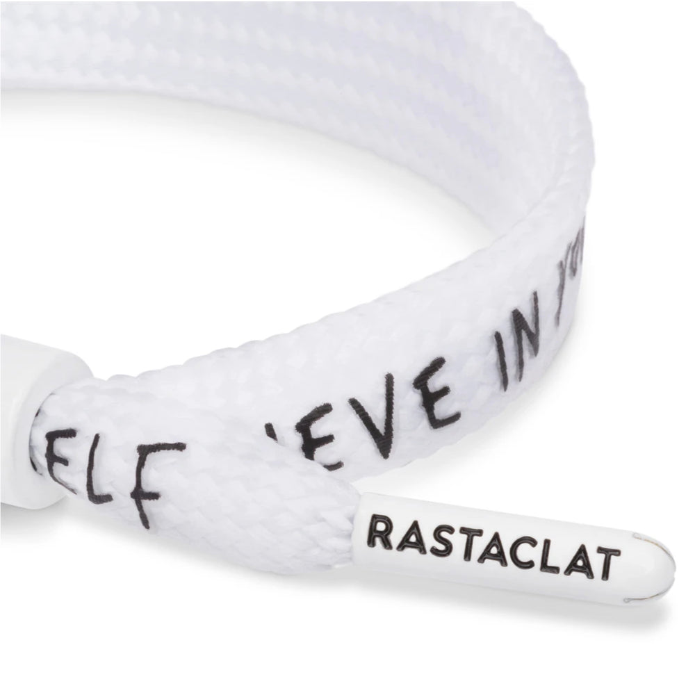 Rastaclat Single Lace Believe White - Bracelet Tip