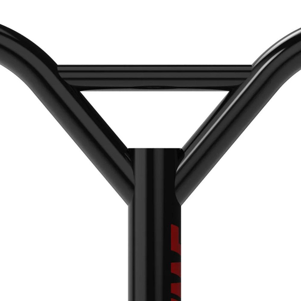 Raw X Prime Black Standard - Scooter Bars Close upRaw X Prime Black Oversized - Scooter Bars Close Up Logo