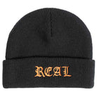 Real Script Black Cuff Beanie