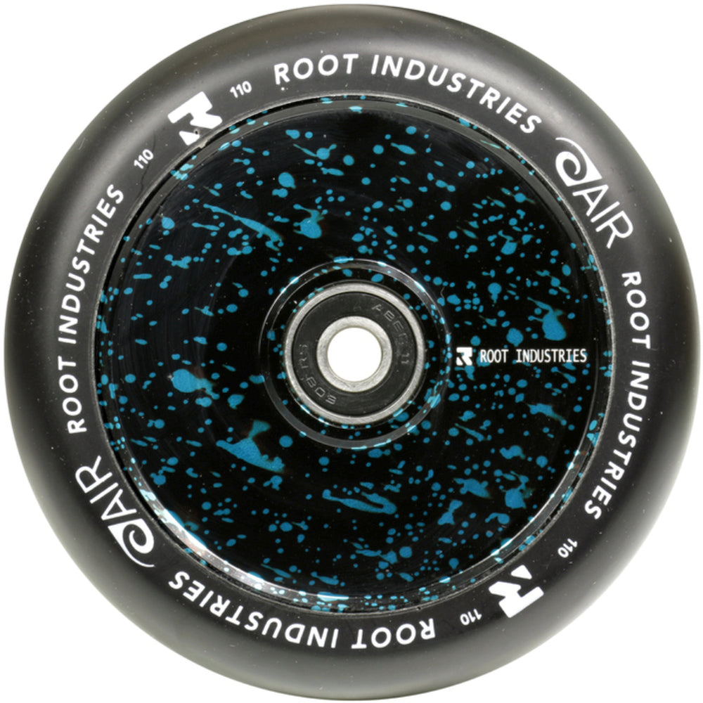 Root Industries AIR Wheels 110mm Splatter (PAIR) - Scooter Wheels Blue