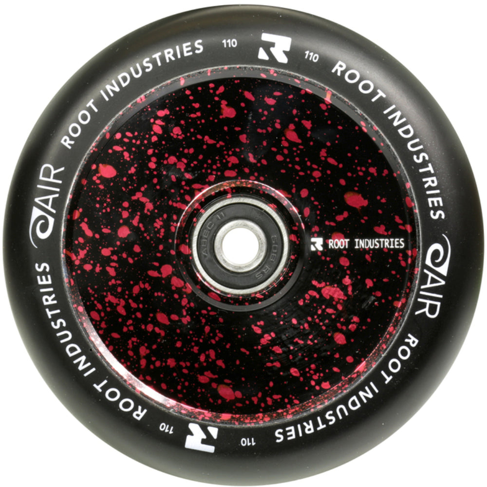 Root Industries AIR Wheels 110mm Splatter (PAIR) - Scooter Wheels Red