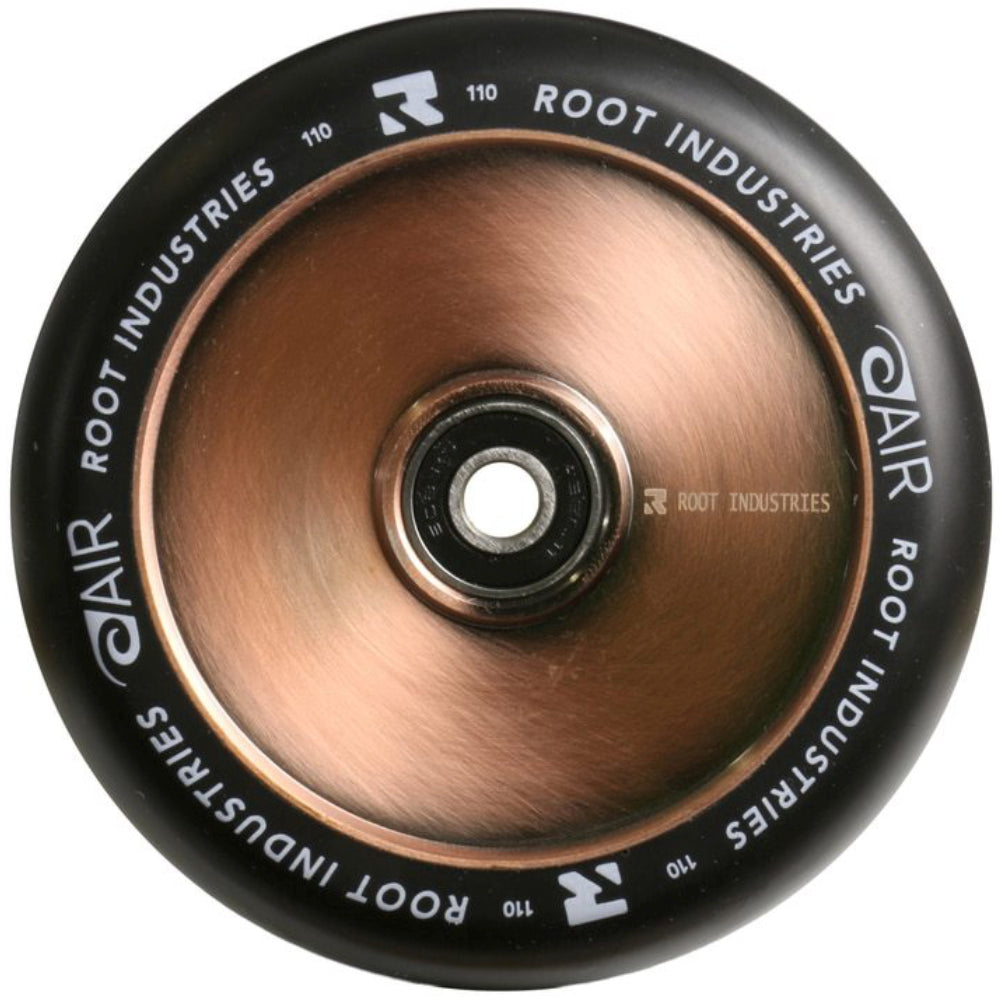 Root Industries AirWheels 110mm Black Urethane Freestyle Scooter Wheels Hollow Core Copper