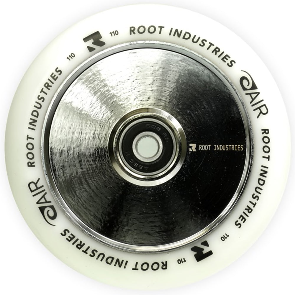 Root Industries AirWheels 110mm White Urethane (PAIR) - Scooter Wheels Mirror