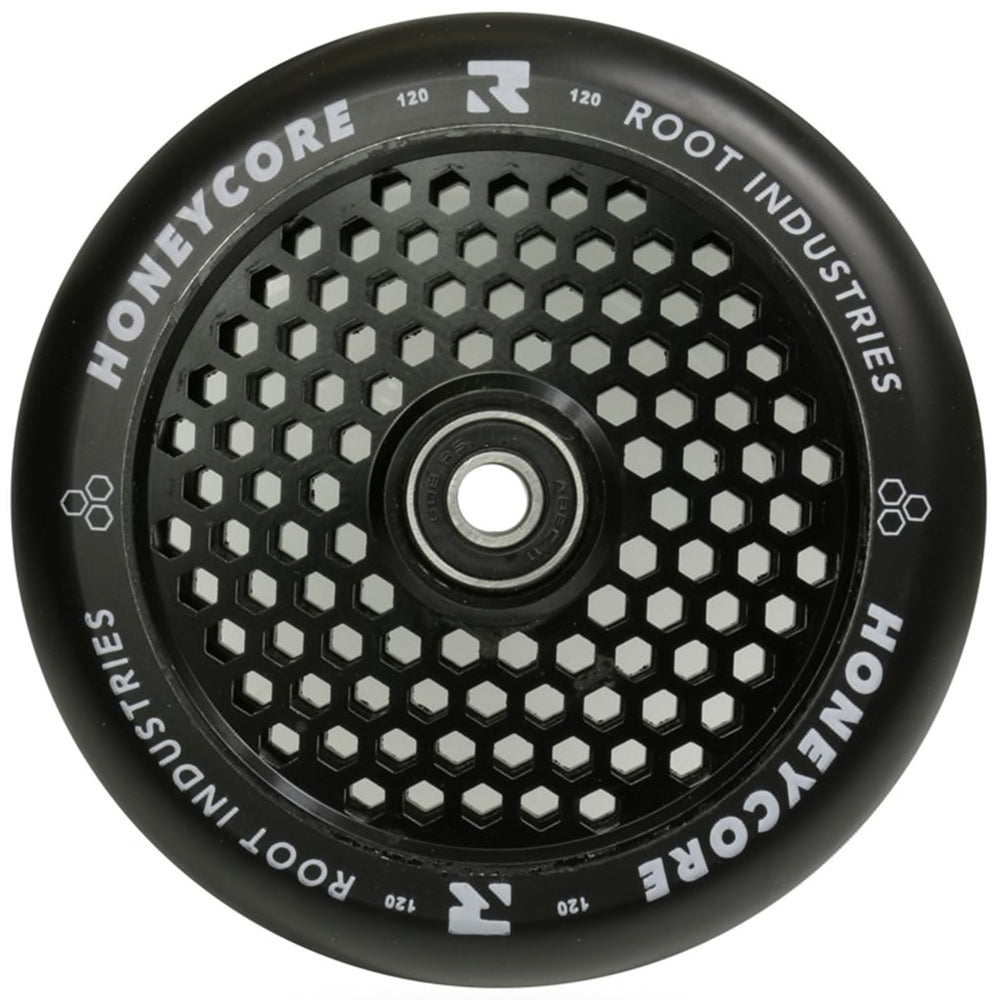 Root Industries Honeycore 120mm Black Urethane (PAIR) - Scooter Wheels Black