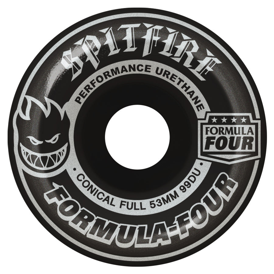 Spitfire F4 Conical Full Black Out - Skateboard Wheels 53mm