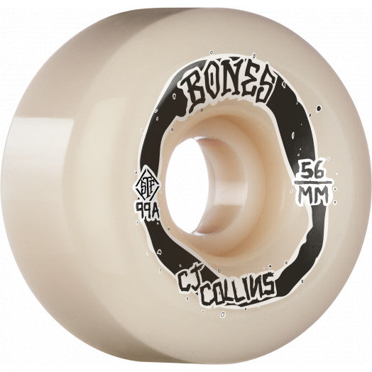 Bones STF Collins Swirkle V6 Wide Cut 99A - Skateboard Wheels 56