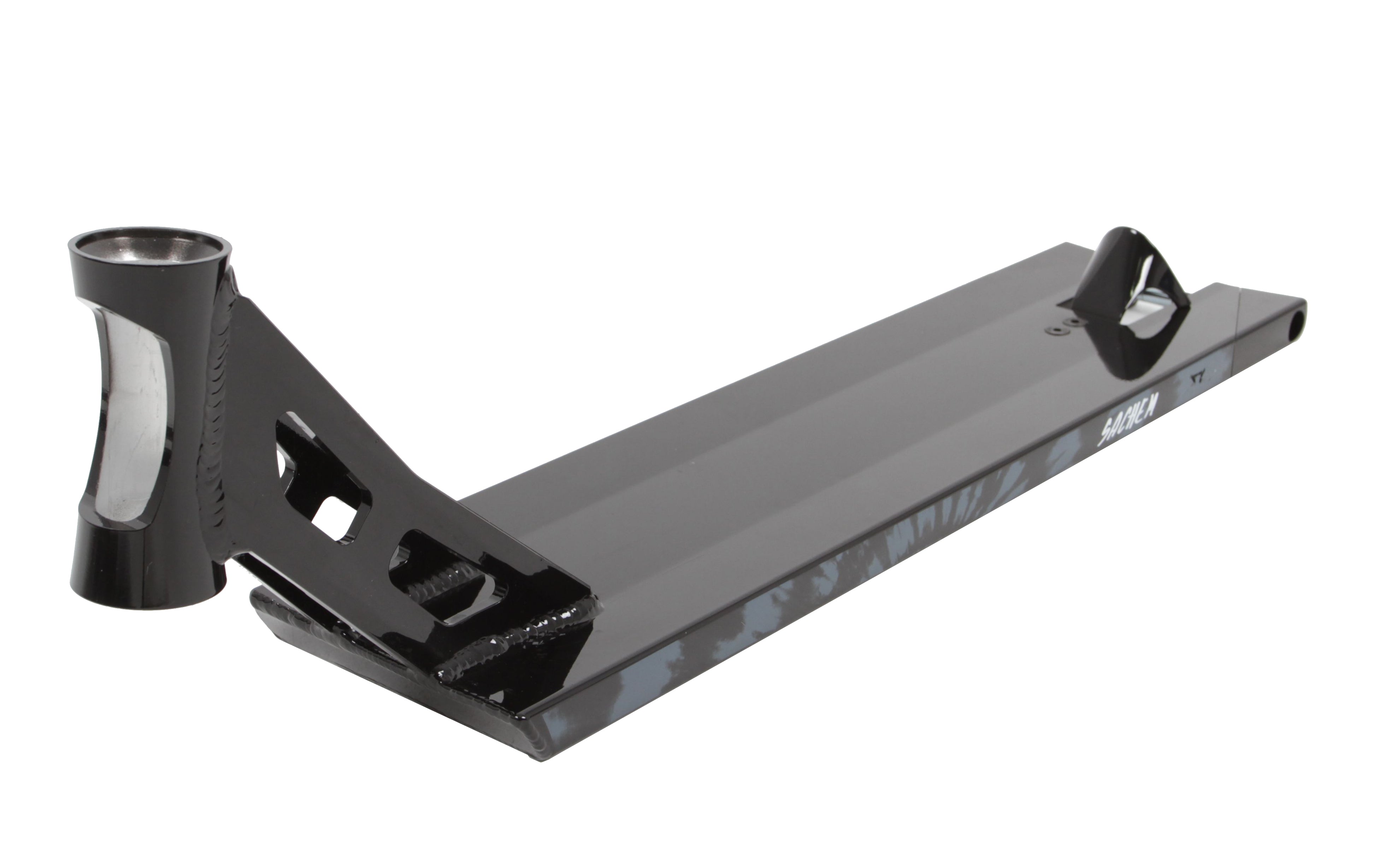 AO Sachem XT Black - Scooter Deck With Optional Deck Plugs 5.6in