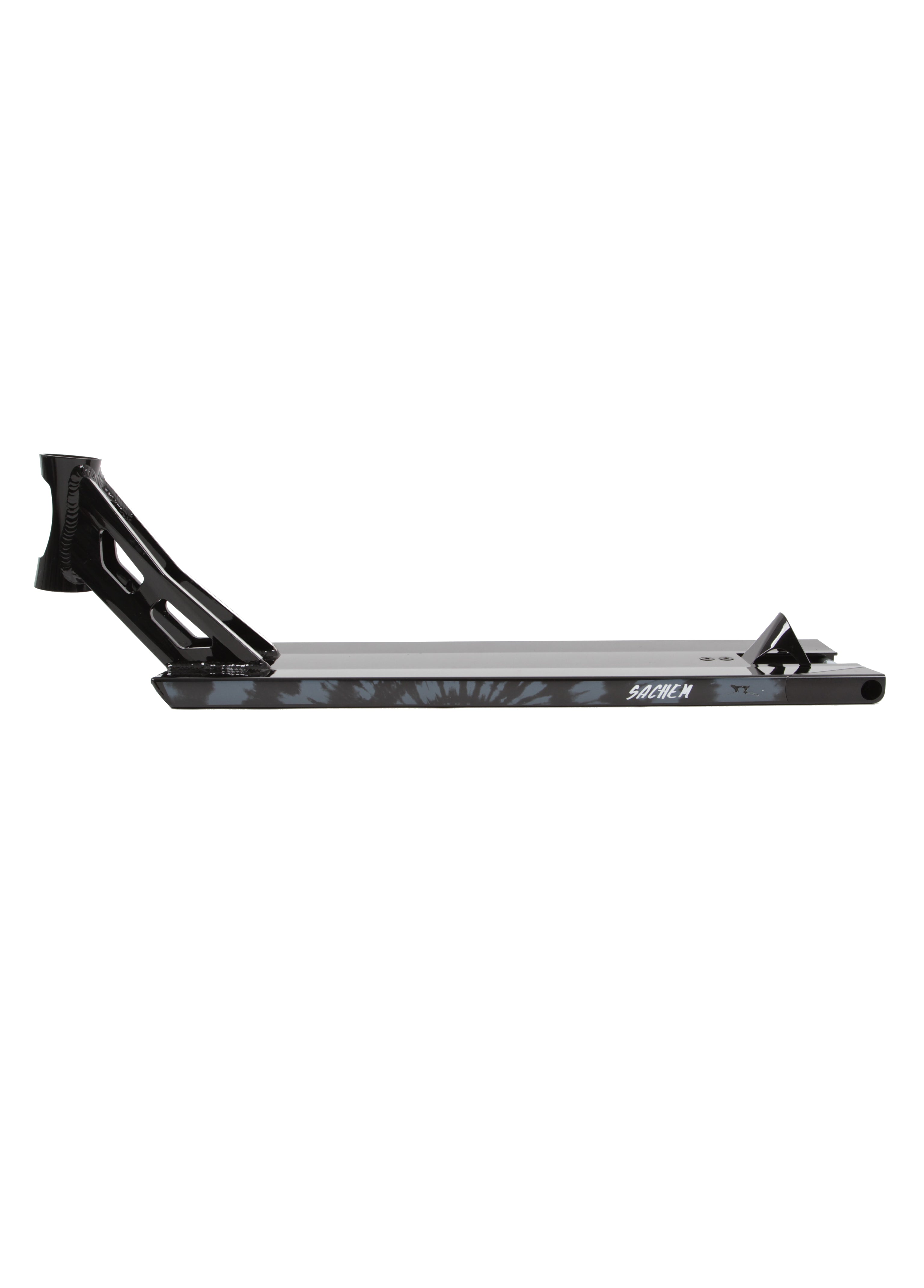 AO Sachem XT Black - Scooter Deck With Optional Deck Plugs Side View 5.6in