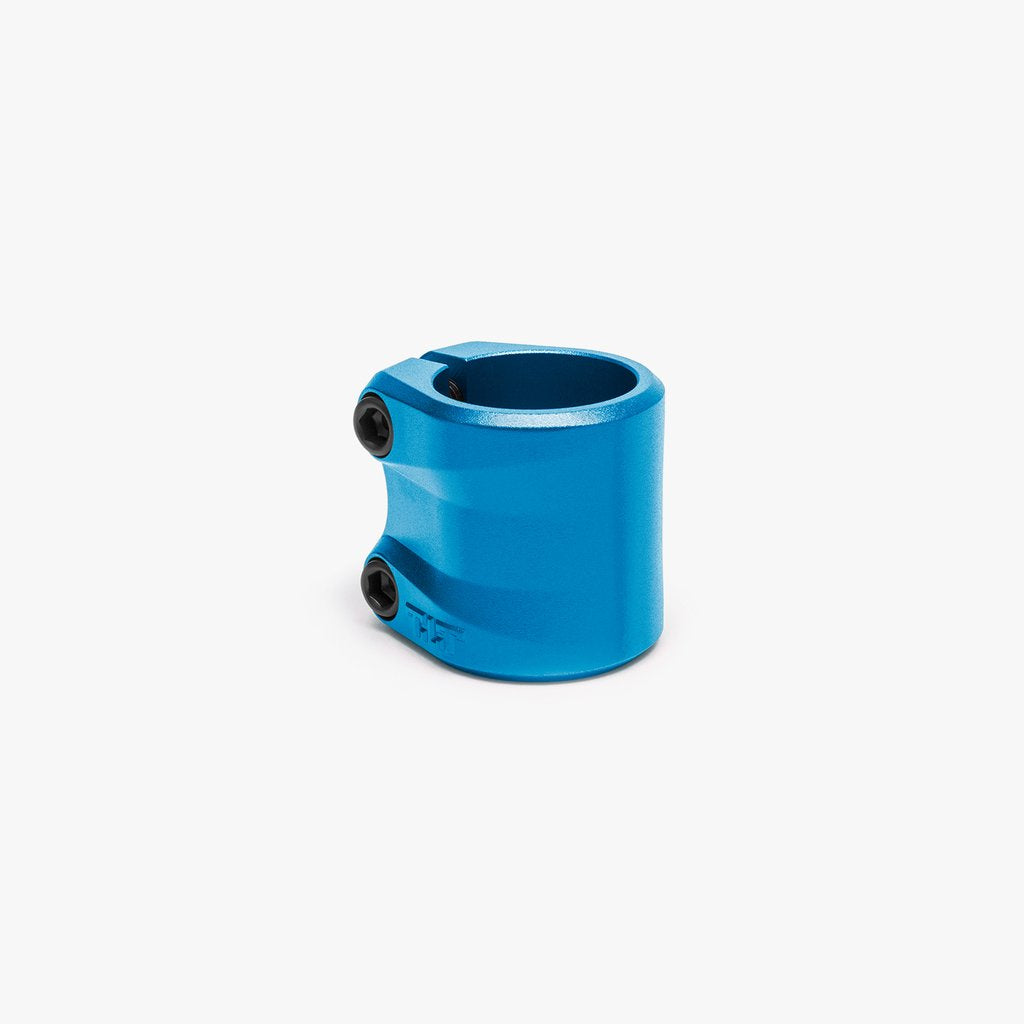 Tilt Sculpted Double Scooter Clamp, Blue