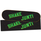 Shake Junt SJ Sprayed Green And Yellow - Skateboard Griptape Installed