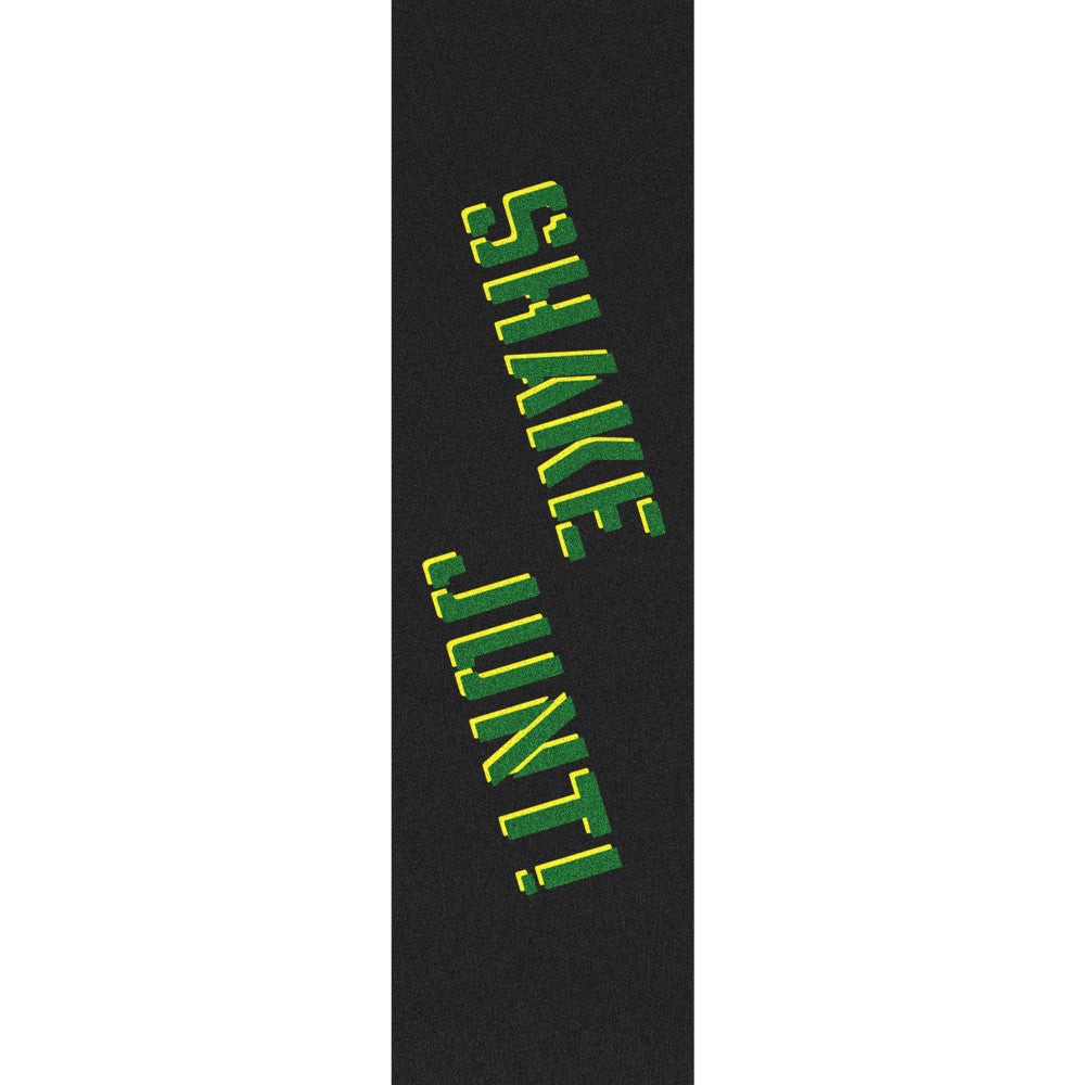 Shake Junt SJ Sprayed Green And Yellow - Skateboard Griptape