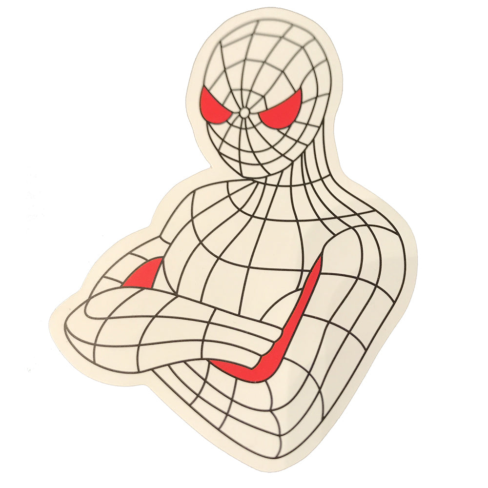 Spiderman White Red - Sticker
