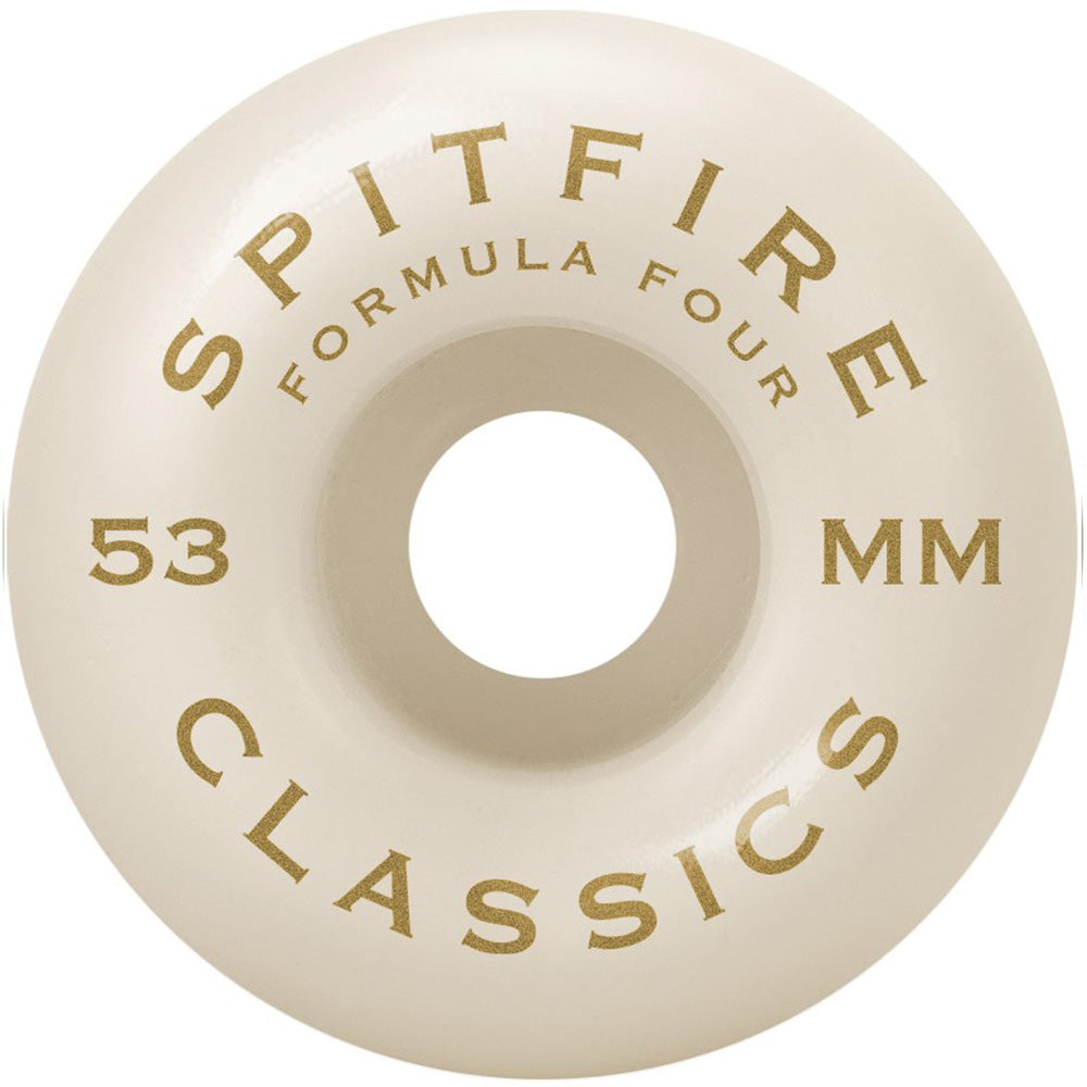 Spitfire Classic White 99D 53mm - Skateboard Wheels Inside